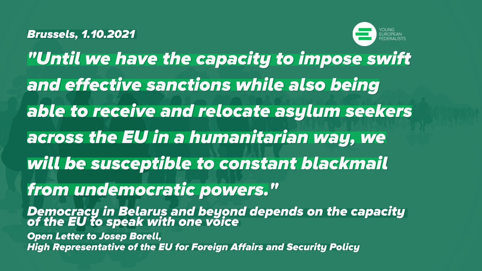 Democracy in Belarus and beyond depends on the capacity of the EU to ...